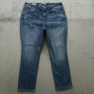 VIGOSS Jeans Women's Size 18 Blue High-Rise Marley Straight Denim 28" Inseam